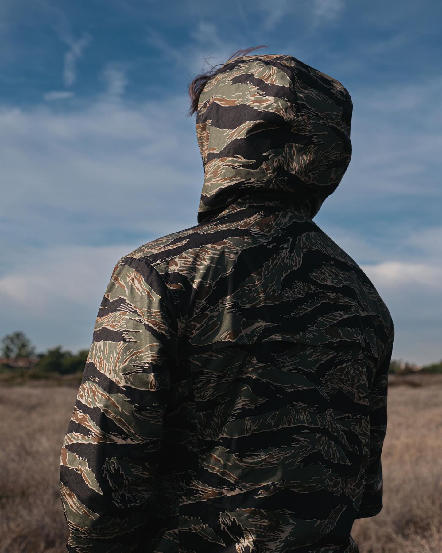 ジャケット・アウター AiE Short Cape Snow Camo Printed 24aw L Men's YC Summer Allover Print Packable Anorak Jacket Blue